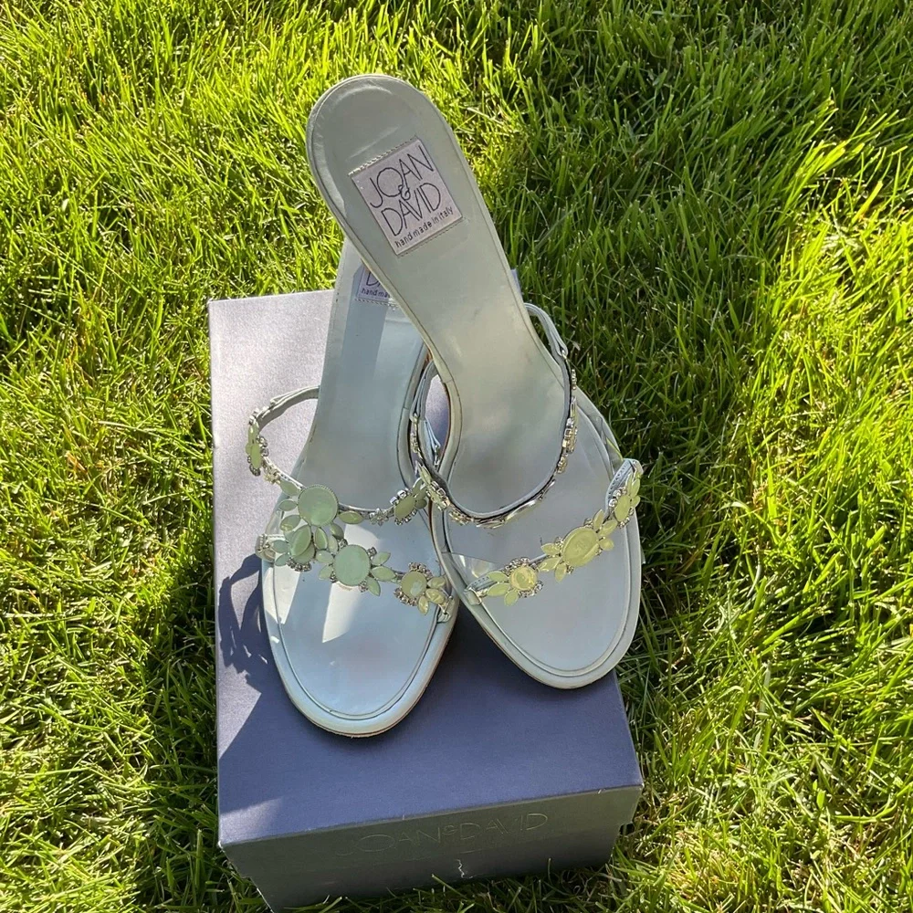 Joan & David Reef Sandal Blue Leather - Picture 5 of 10